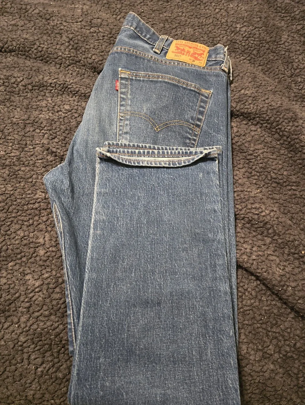 Mens Levi's 501 Button fly jeans